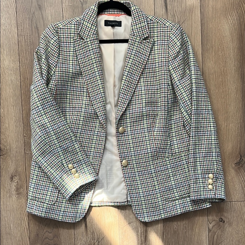 Talbots Women’s Plaid Blazer in Multicolor